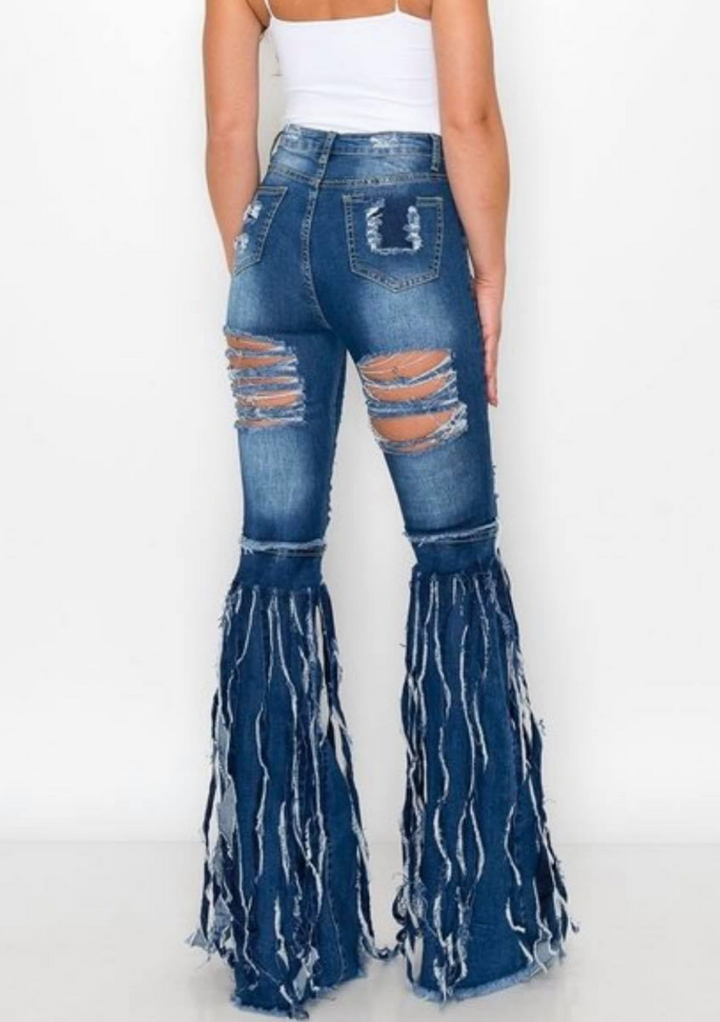 Tangie Bell Ripped Denim Jeans